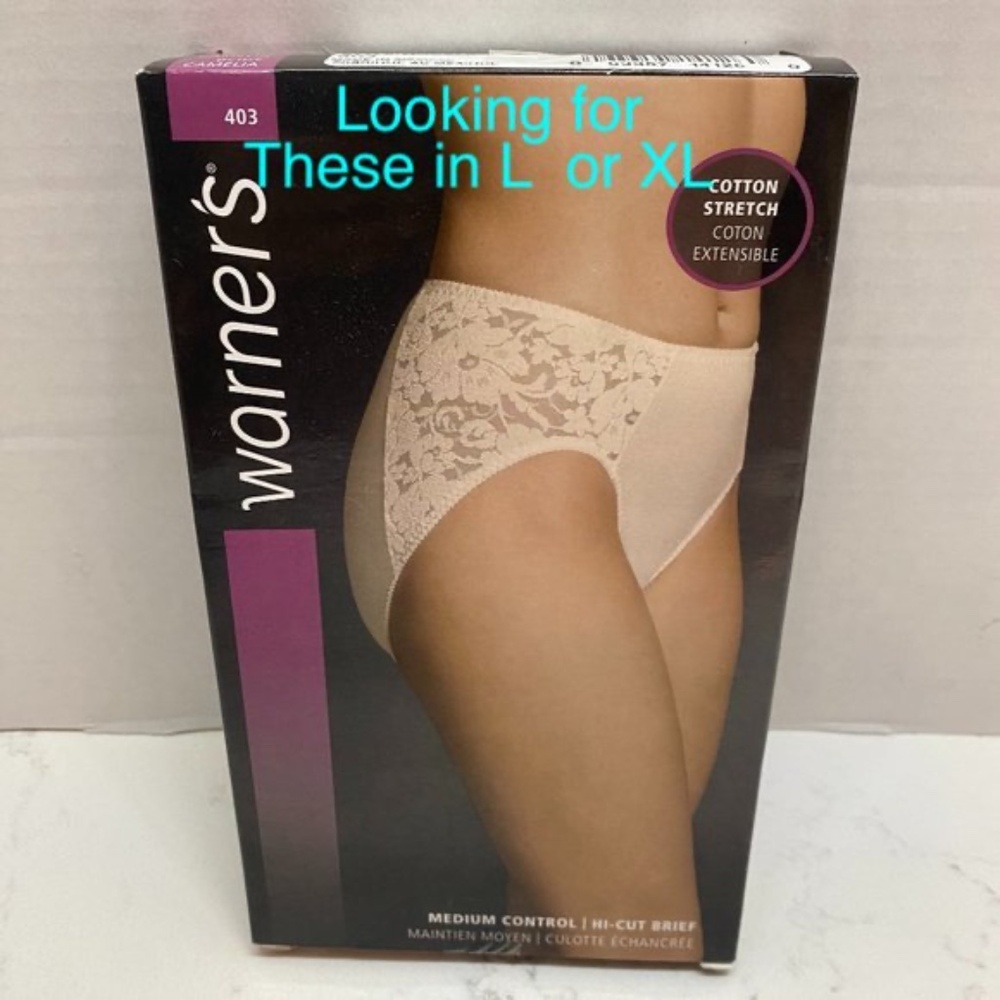 I am looking for these Panties in L  or  XL  any colour